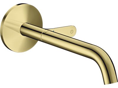 Baterie lavoar Axor ONE Select cu pipa 220mm, montaj incastrat, necesita corp ingropat, gold optic lustruit