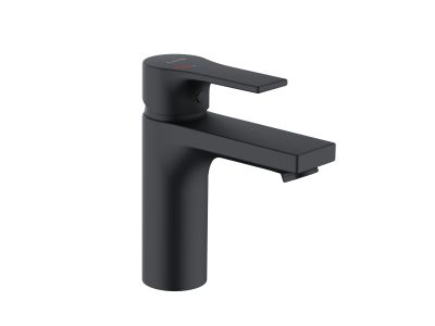 Baterie lavoar Kludi Zenta SL 100 Eco, fara ventil, negru mat