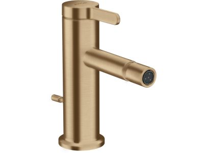 Baterie bideu Axor ONE, ventil pop-up, bronz periat