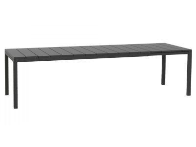 Masa exterior Nardi Rio 210 extensibila, max 280x100cm, baza aluminiu, antracit