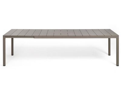 Masa exterior Nardi Rio 210 extensibila, max 280x100cm, baza aluminiu, tortora
