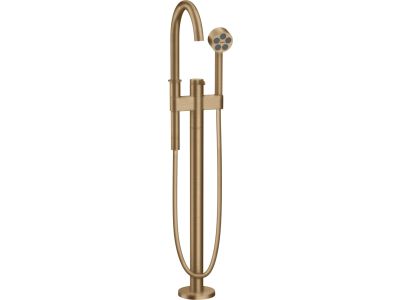Baterie cada cu montaj pe pardoseala Axor ONE, necesita corp ingropat, bronz periat