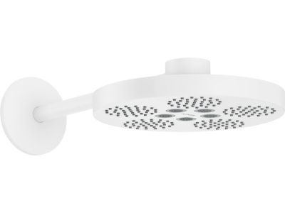 Palarie de dus Axor ONE 280 2 jet si brat de perete 390mm, alb mat