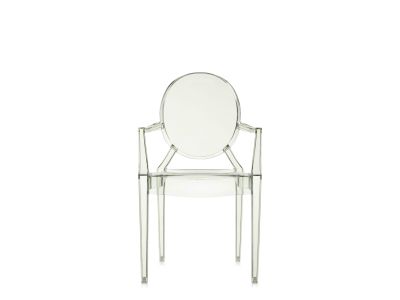 Set 2 scaune Kartell Louis Ghost design Philippe Starck, verde transparent