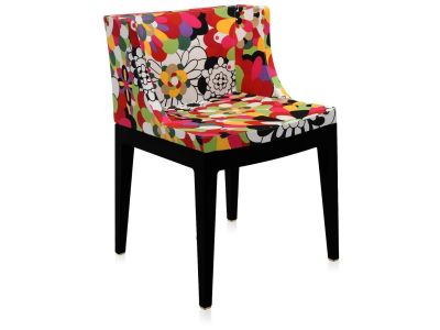 Scaun Kartell Mademoiselle design Philippe Starck, tapiterie Missoni, Vevey rosu