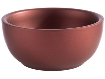 Bol inox cu pereti dubli Paderno Ethnic Cuisine, d9.5cm, h 4.2cm, maro
