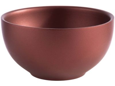 Bol inox cu pereti dubli Paderno Ethnic Cuisine, d12cm, h 6.2cm, maro