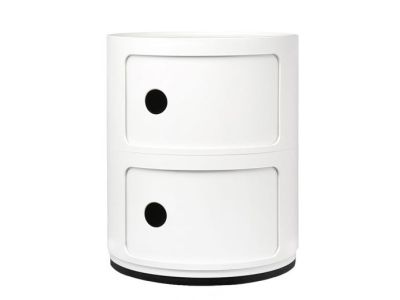 Comoda modulara Kartell Componibili 2 design Anna Castelli Ferrieri, alb