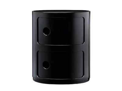 Comoda modulara Kartell Componibili 2 design Anna Castelli Ferrieri, negru