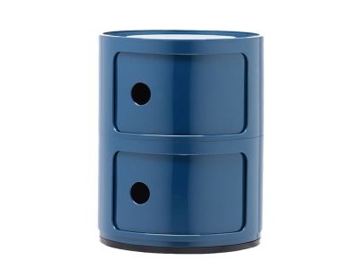 Comoda modulara Kartell Componibili 2 design Anna Castelli Ferrieri, albastru