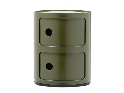 Comoda modulara Kartell Componibili 2 design Anna Castelli Ferrieri, verde