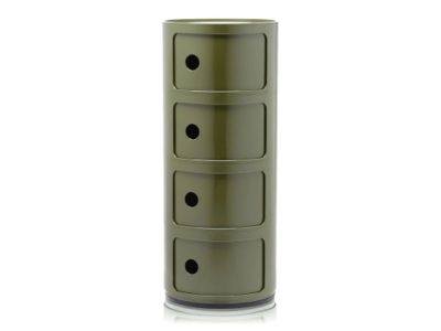 Comoda modulara Kartell Componibili 4 design Anna Castelli Ferrieri, verde