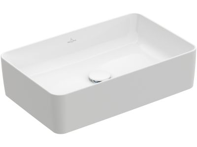 Lavoar tip bol Villeroy & Boch Collaro 56x36cm, fara orificiu baterie, fara preaplin, alb