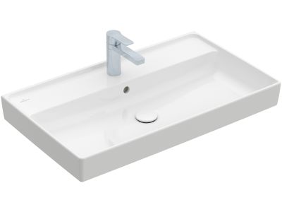 Lavoar Villeroy & Boch Collaro 80x47cm, finisat suplimentar, alb