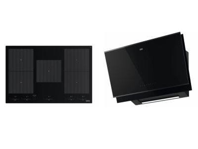 Set Franke K-Link Mythos cu plita inductie FMY 808 I FP BK KL 77cm si hota Pro K-Link FMY PRO 907 FM, negru