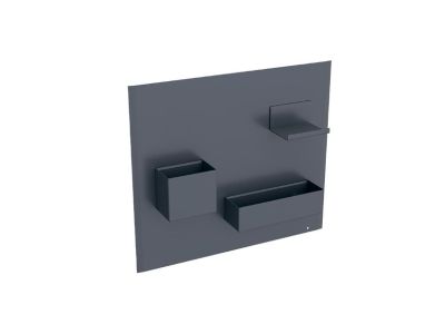 Panou magnetic Geberit Acanto cu cutii depozitare lava mat  - lava mat