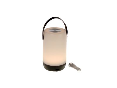 Lampa de exterior Deko Senso 11.5x19cm, IP44, touch, USB, alb-negru