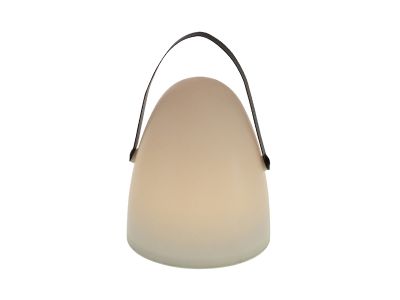 Lampa de exterior Deko Senso 21x30cm, IP44, timer, USB, alb-negru