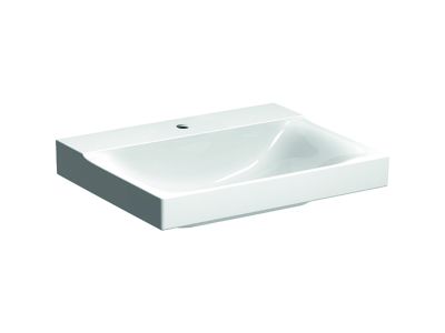 Lavoar Geberit Xeno2 60x48cm, fara preaplin, montare pe mobilier, KeraTect alb