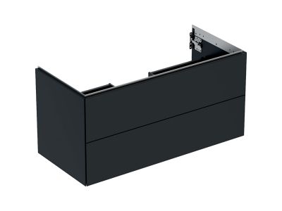 Dulap baza Geberit ONE cu 2 sertare, 105cm, negru mat
