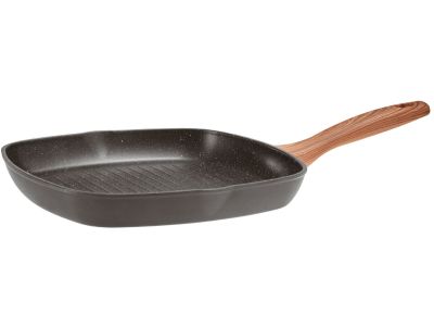 Tigaie grill Sambonet Rock & Rose 28x28cm, inductie, negru