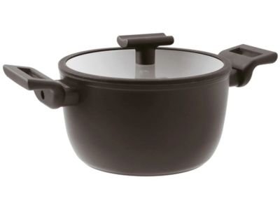 Oala cu capac Sambonet Titan Pro Double 20cm, 3.1 litri, inductie, negru