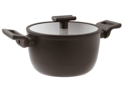 Oala cu capac Sambonet Titan Pro Double 28cm, 7.6 litri, inductie, negru