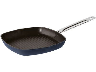 Tigaie tip grill Sambonet Midnight Blue 28x28cm, inductie, albastru