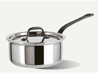 Cratita cu coada si capac Sambonet Home Chef, inductie, d16cm, 1.4 litri, inox