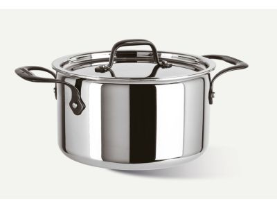 Oala cu capac Sambonet Home Chef, inductie, d24cm, 5.9 litri, inox