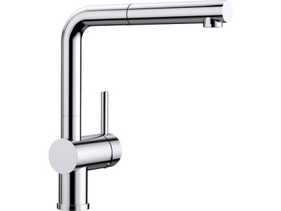 Baterie bucatarie Blanco Linux-S cu dus extractibil, crom