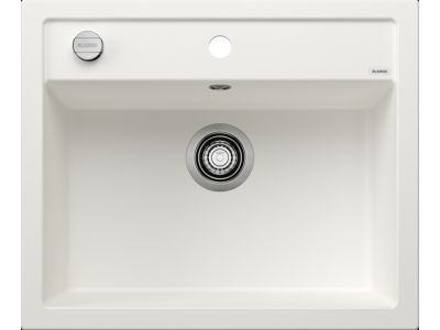 Chiuveta bucatarie Blanco Dalago 6, 615x510mm, ventil automat, Silgranit alb