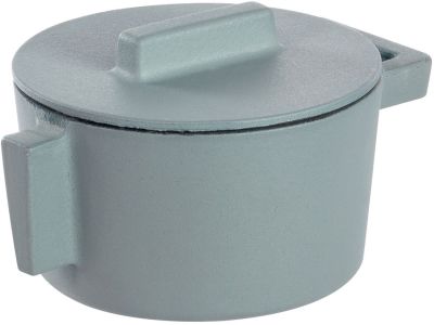 Cratita din fonta emailata Sambonet Terra.Cotto, design Vasques Stefania, capac fonta, d10cm, 310ml, Ginger