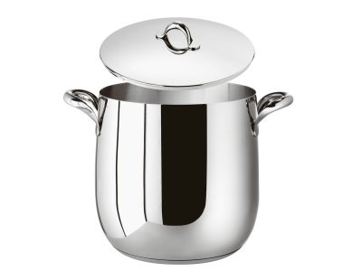 Oala inalta cu capac Sambonet Kikka, d20cm, 6.3 litri, inductie, inox