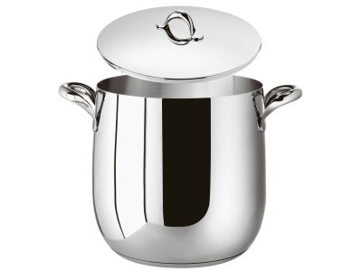 Oala inalta cu capac Sambonet Kikka, d24cm, 11 litri, inductie, inox