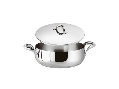 Cratita cu capac Sambonet Kikka, d20cm, 2 litri, inductie, inox