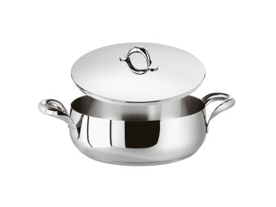 Cratita cu capac Sambonet Kikka, d28cm, 5.4 litri, inductie, inox