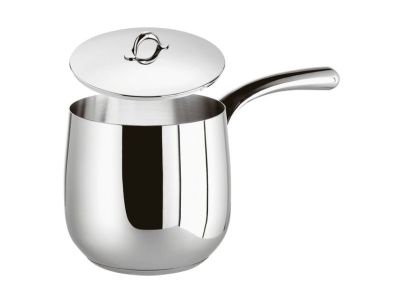 Oala pentru lapte cu capac Sambonet Kikka, d12cm, 1.3 litri, inductie, inox