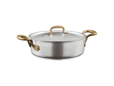 Cratita cu capac Sambonet 1965 Vintage, inductie, d20cm, 2.5 litri, inox vintage