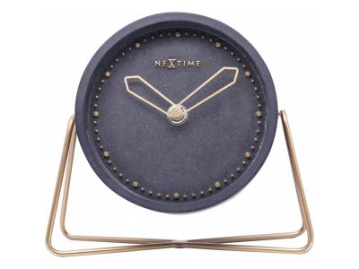 Ceas de masa NeXtime Cross Table Black 17.5x15.5cm