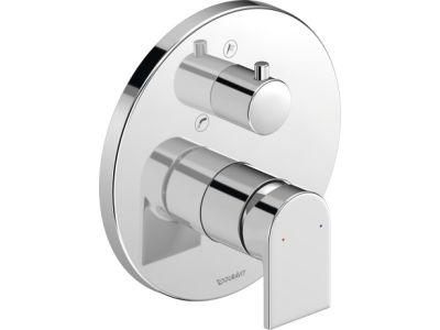 Baterie dus Duravit Tulum by Starck cu montaj incastrat, necesita corp ingropat, crom