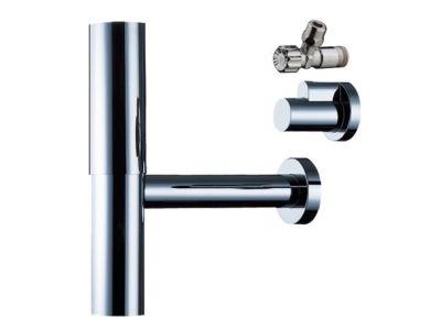 Sifon cu robineti si capace Hansgrohe, finisaj crom