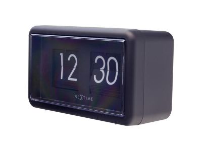 Ceas de masa NeXtime Flip 18x10x7cm, negru