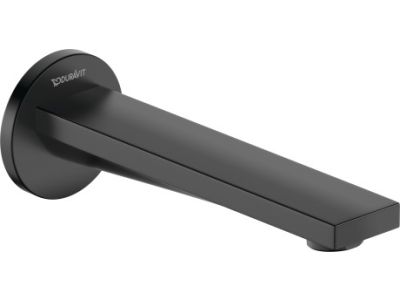 Pipa cada Duravit Tulum by Starck 171mm, negru mat