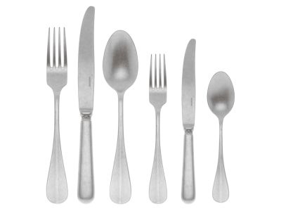 Set tacamuri Sambonet Baguette, 36 piese, inox antichizat