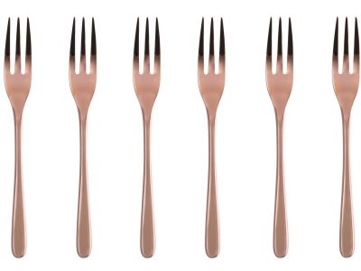 Set furculite desert Sambonet Taste Gift Pack, 6 piese, cupru