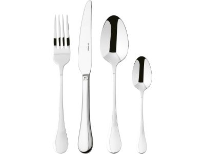 Set tacamuri Sambonet Bloom Solid Handle, 24 piese, inox