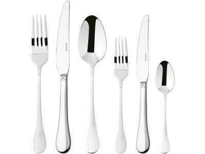 Set tacamuri Sambonet Bloom Solid Handle, 36 piese, inox