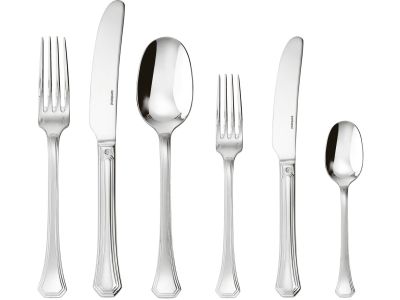 Set tacamuri Sambonet Deco Solid Handle, 36 piese, inox placat cu argint
