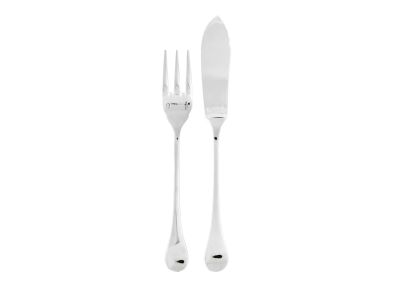 Set tacamuri peste Sambonet Queen Anne Solid Handle, 24 piese, inox placat cu argint